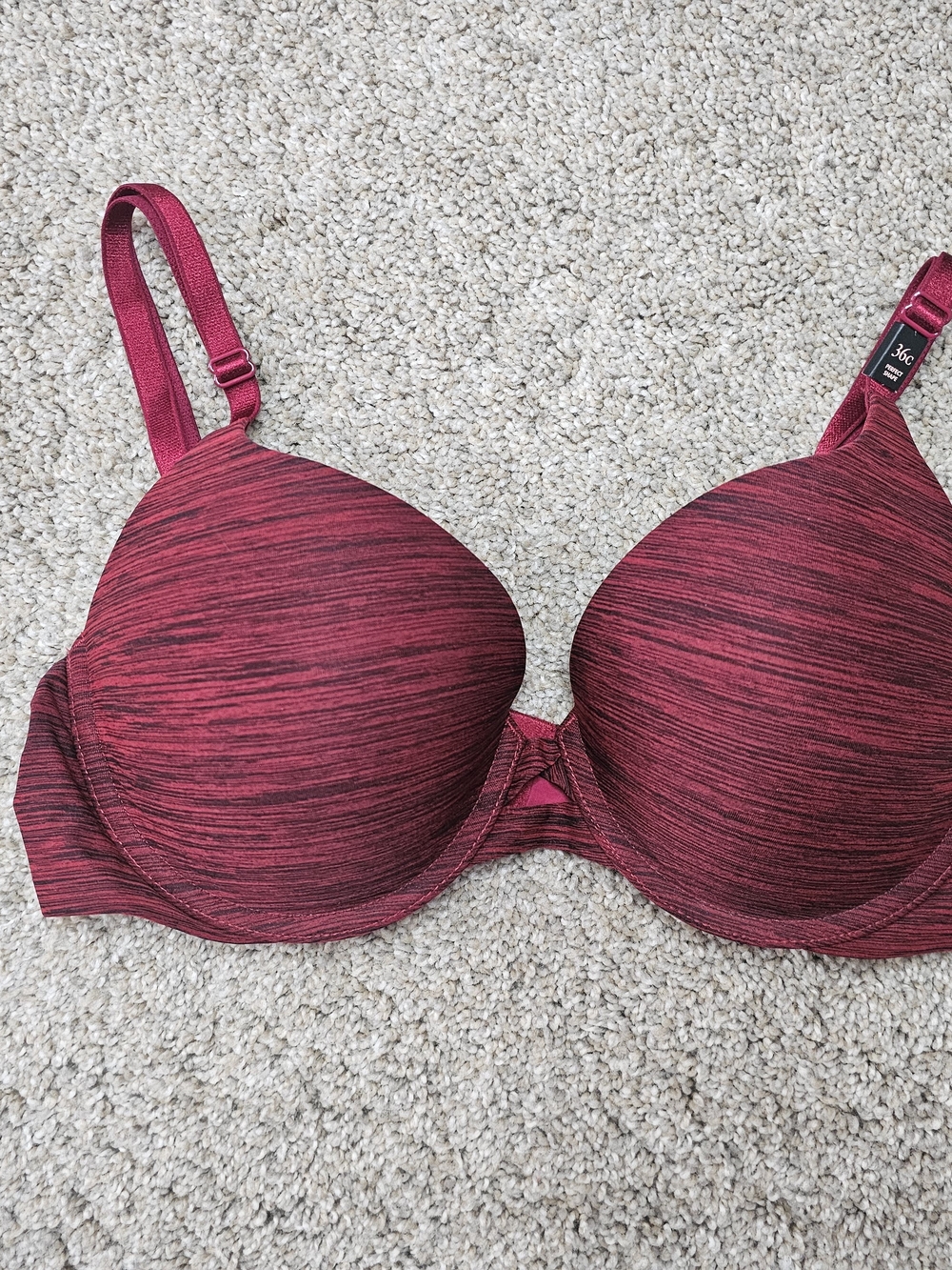 Victoria's Secret Heathered Wine Push-Up Bra NWT